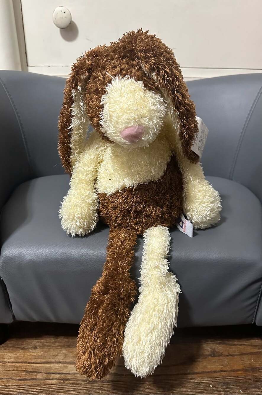 Manhattan Toy Ragland Brown Cream Bunny Rabbit 18" LongLegs Plush Stuffed Animal
